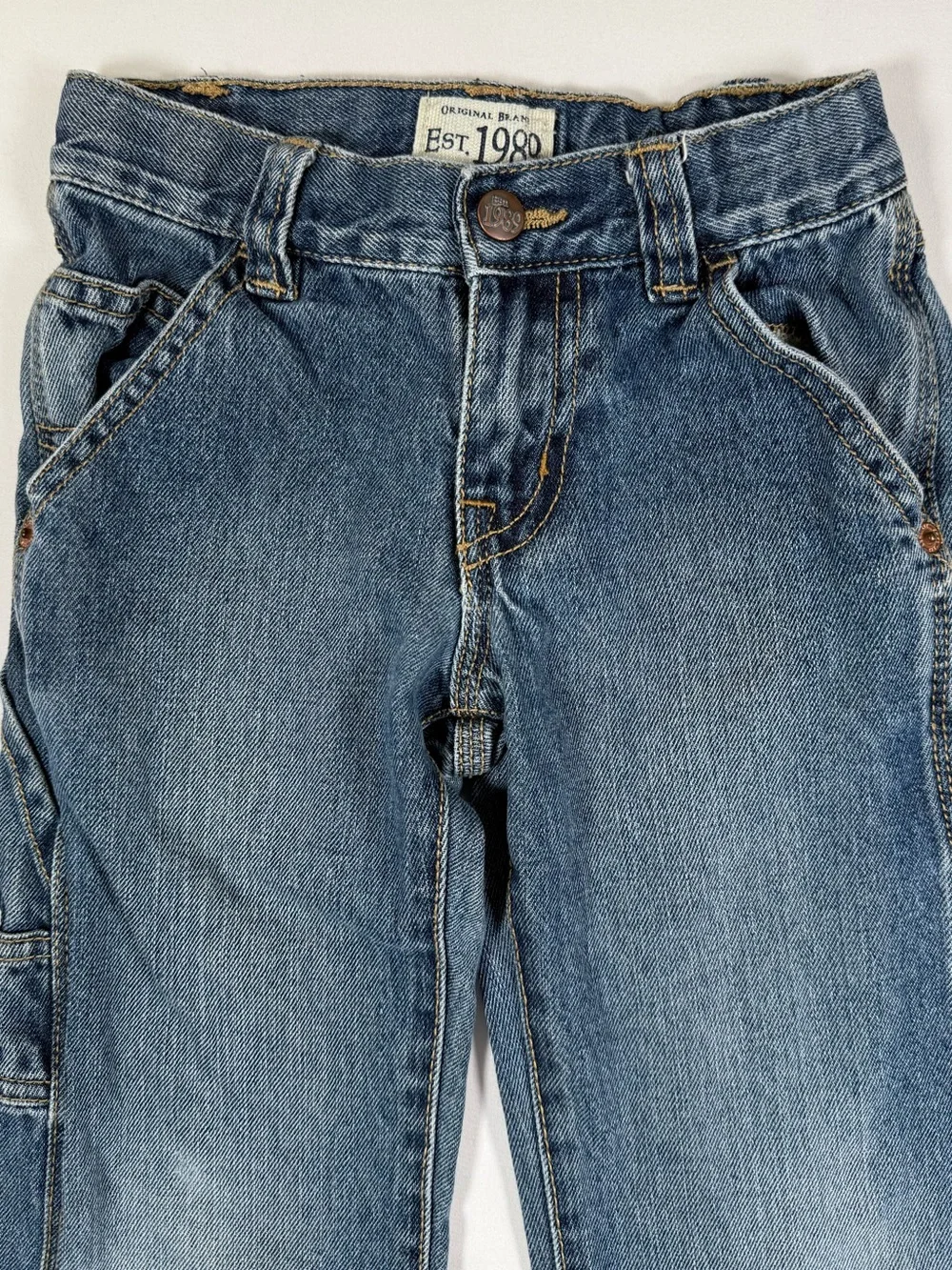 PLACE Boys Utility‎ Carpenter Jeans 5 Wide Leg Skater Y2K Denim Cargo Workwear